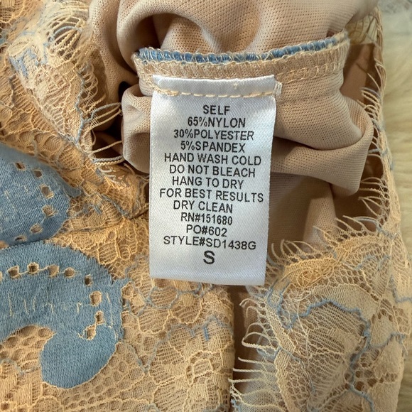 NWT Storia Aries Lace Mesh Mini Dress - Picture 12 of 14